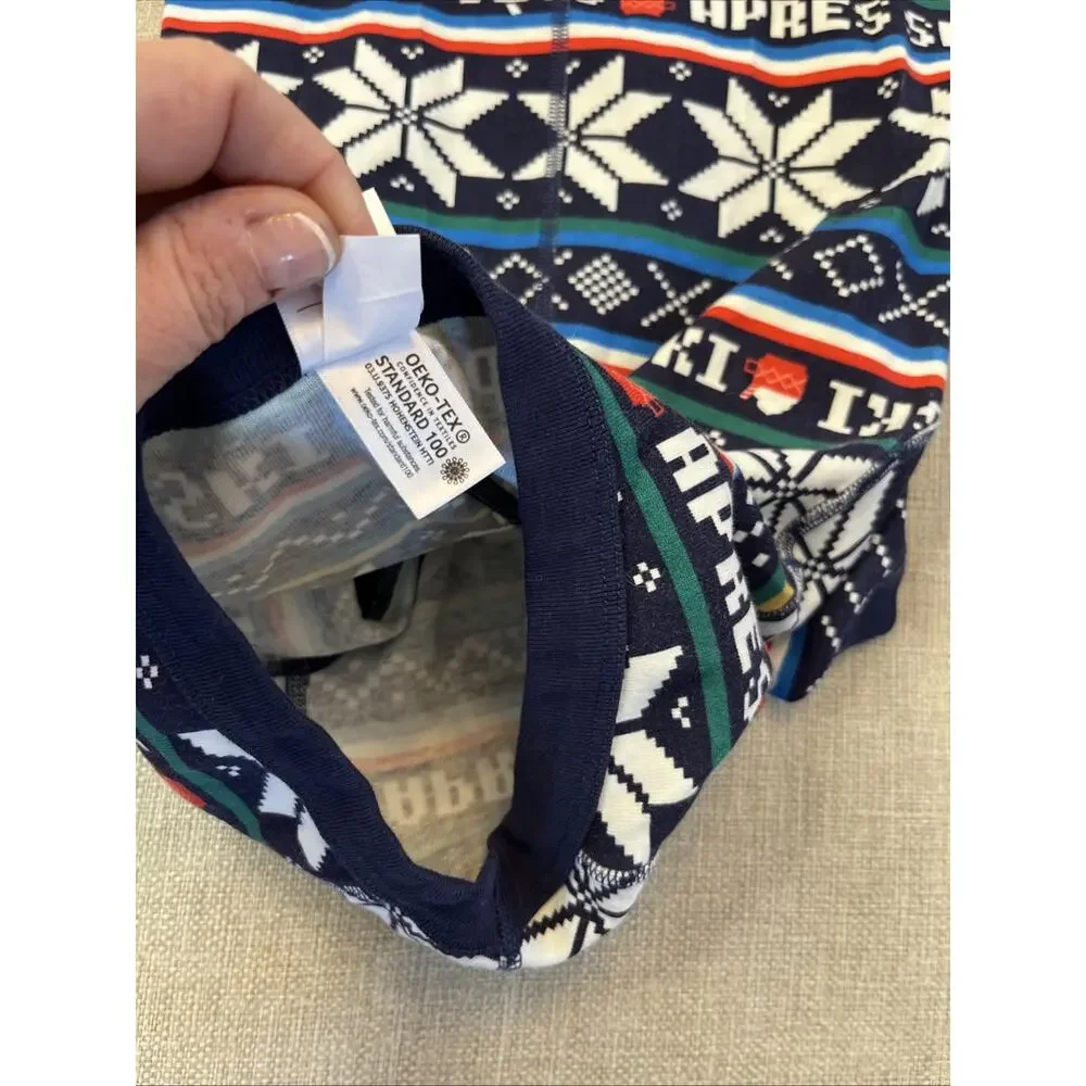Hanna Andersson Size XL Dogs 100% Organic Cotton Ski Winter Snowflake Shirt